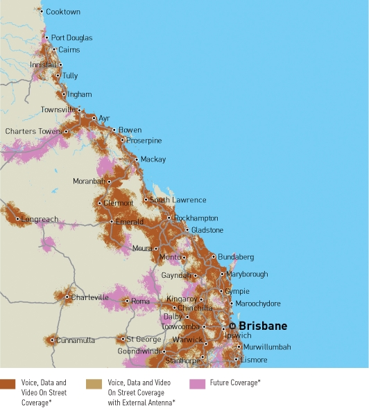 Queensland Coverage Map