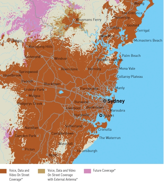 Sydney Coverage Map