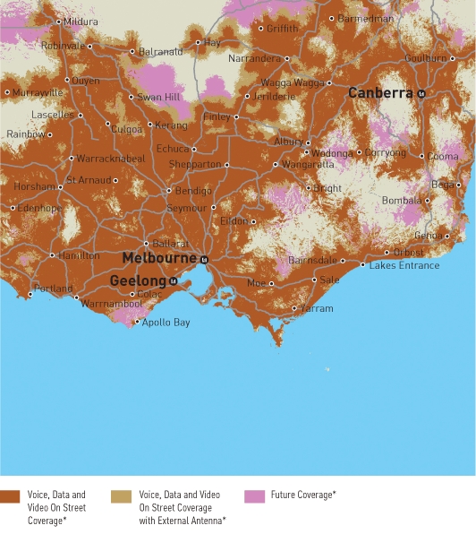 Victoria Coverage Map